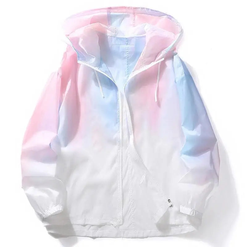 KissICON Pink / M Mens HighQuality Sun Protection Windbreaker Jacket