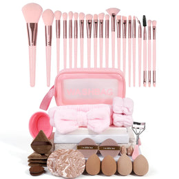 KissICON Pink Maange 42PC Multifunction Makeup Kit With 20 Brushes
