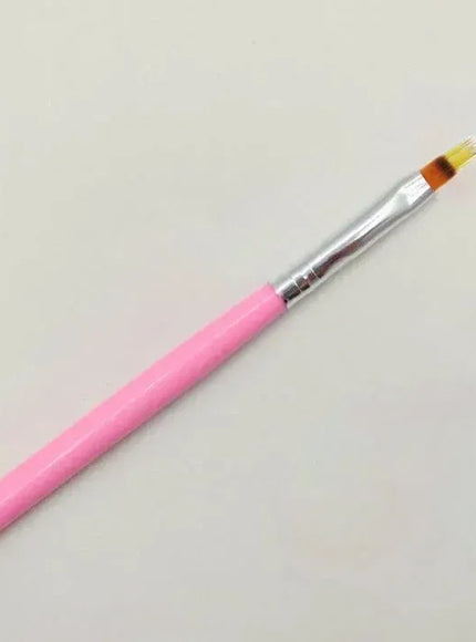 KissICON Pink 💋 Nail Brush Serrated Powder Bar Black Nail