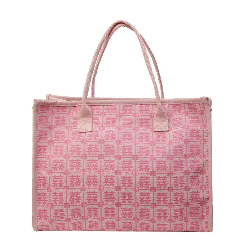 KissICON pink Red Bridal Tote – Wedding Work Purse