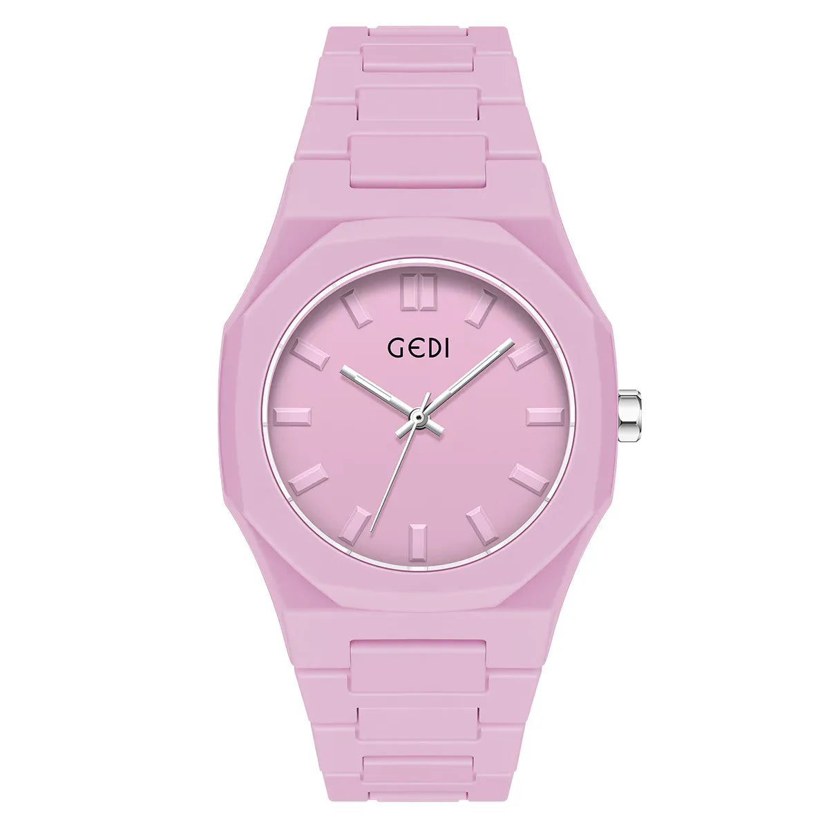 KissICON Pink red Candy Color Unisex Watch Waterproof Quartz Morandi Fashion