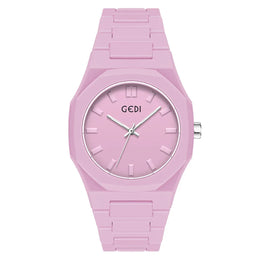 KissICON Pink red Candy Color Unisex Watch Waterproof Quartz Morandi Fashion