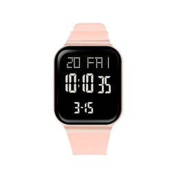 KissICON Pink Sport Digital Watch For Men Women Waterproof Alarm