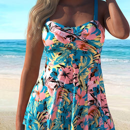 KissICON Pink / UK 22 Curvaswim Curve Tankini – Chic Vacation Skirted