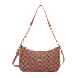 KissICON Pink Vintage Gold M PU Leather Crossbody