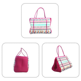 KissICON Pink Waterproof Beach Handbag – Women's Neoprene