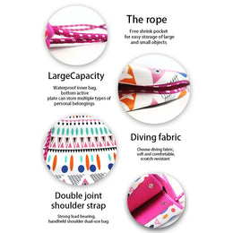 KissICON Pink Waterproof Beach Handbag – Women's Neoprene