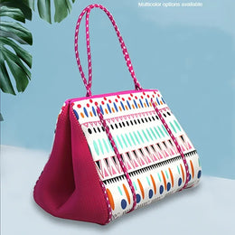 KissICON Pink Waterproof Beach Handbag – Women's Neoprene
