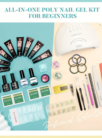 KissICON PL001 KissIcon Morovan Poly Gel Nail Kit 8 Pcs