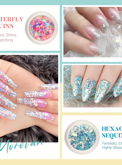 KissICON PL001 KissIcon Morovan Poly Gel Nail Kit 8 Pcs