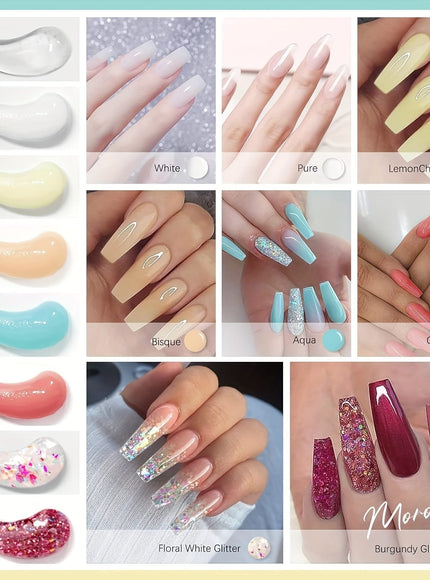 KissICON PL001 KissIcon Morovan Poly Gel Nail Kit 8 Pcs