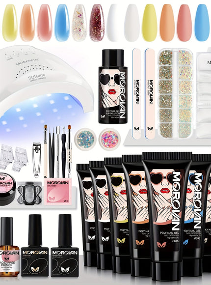 KissICON PL001 KissIcon Morovan Poly Gel Nail Kit 8 Pcs