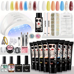 KissICON PL001 KissIcon Morovan Poly Gel Nail Kit 8 Pcs