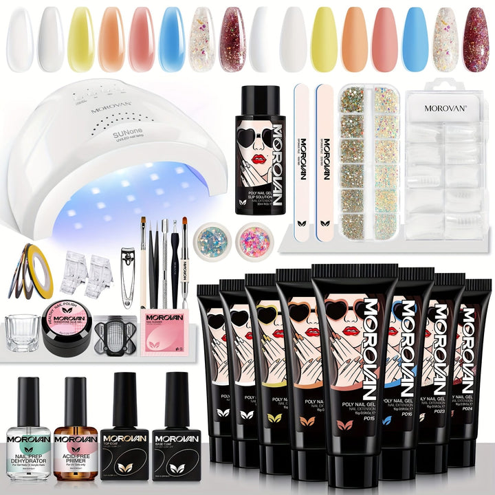 KissIcon Morovan Poly Gel Nail Kit 8 Pcs