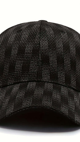 jkthpu-45 Plaid Baseball Cap Low Profile Curved Brim Dad Hat