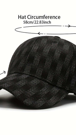 jkthpu-45 Plaid Baseball Cap Low Profile Curved Brim Dad Hat