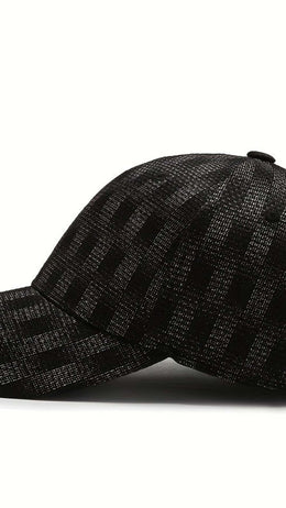 jkthpu-45 Plaid Baseball Cap Low Profile Curved Brim Dad Hat