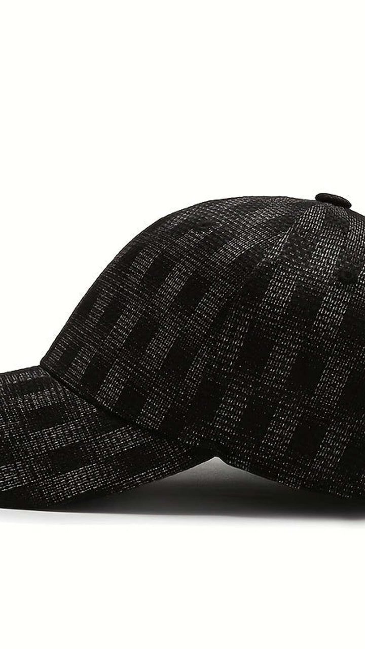 Plaid Baseball Cap Low Profile Curved Brim Dad Hat