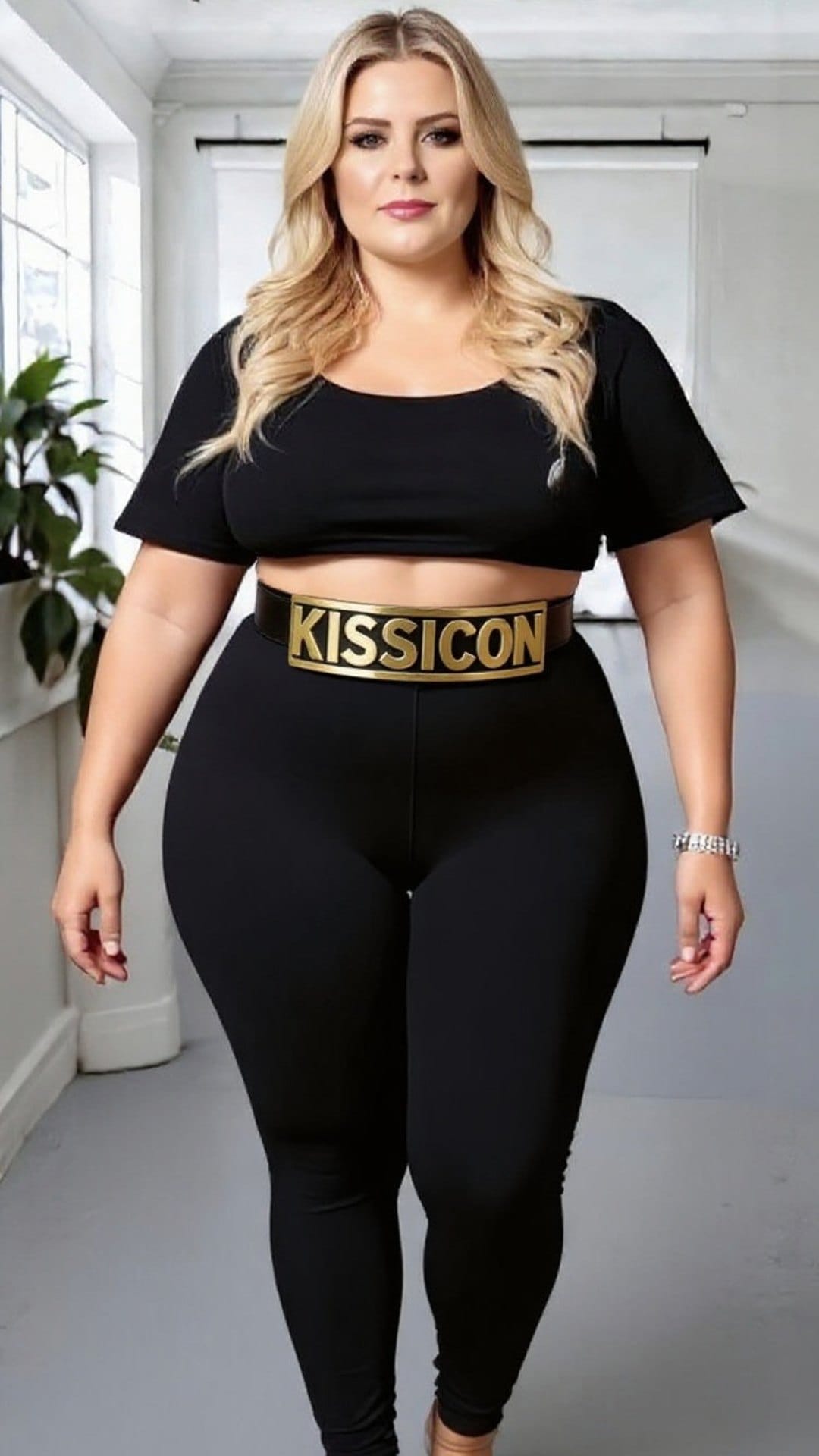 KissICON Plain Black Leggings – Everyday Comfort & Style