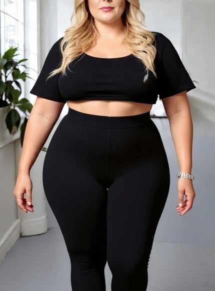 KissICON Plain Black Leggings – Everyday Comfort & Style