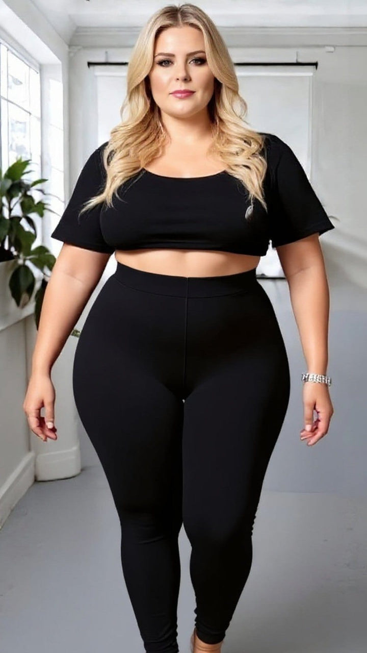 Plain Black Leggings – Everyday Comfort & Style