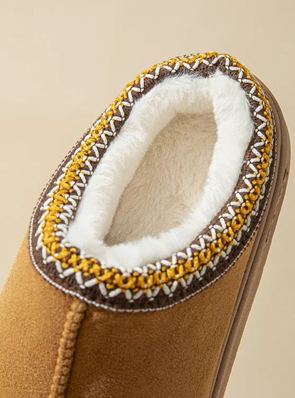KissICON Platform Fluffy Slippers Women House Flats Fashion Plush