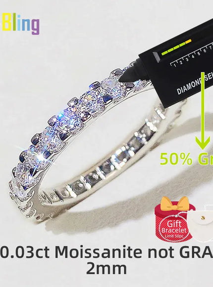 KissICON Platinum / CHINA / 5 So-bling S925 Sterling Silver Ring – Zirconia Shine