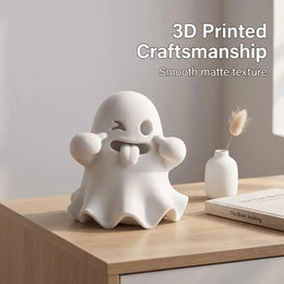 KissICON Playful And Cute Ghost Figurines, Halloween Creative Decorations, Healing Mini Ornaments Suitable For Home Office Desktop Decor