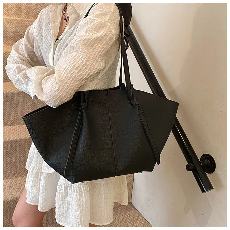 KissICON Pleated Tote – Women's Wing-inspired Statement