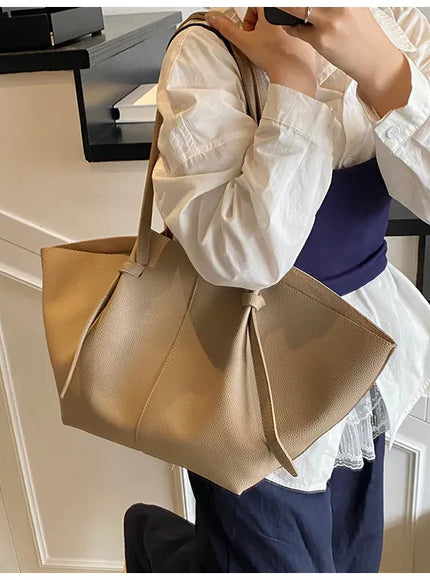 KissICON Pleated Tote – Women's Wing-inspired Statement