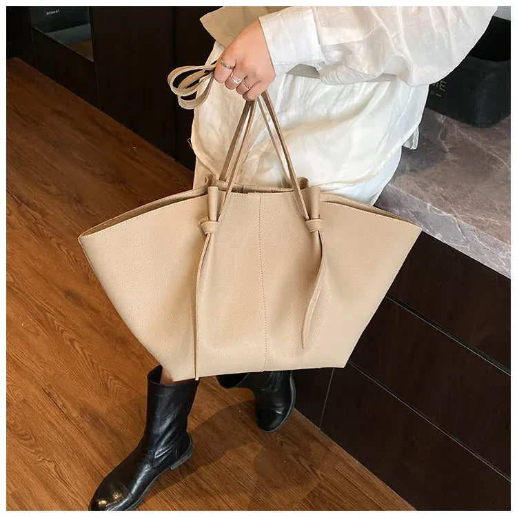 KissICON Pleated Tote – Women's Wing-inspired Statement