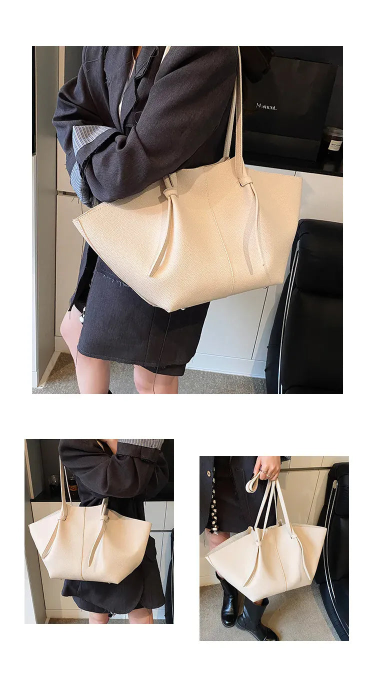 KissICON Pleated Tote – Women's Wing-inspired Statement