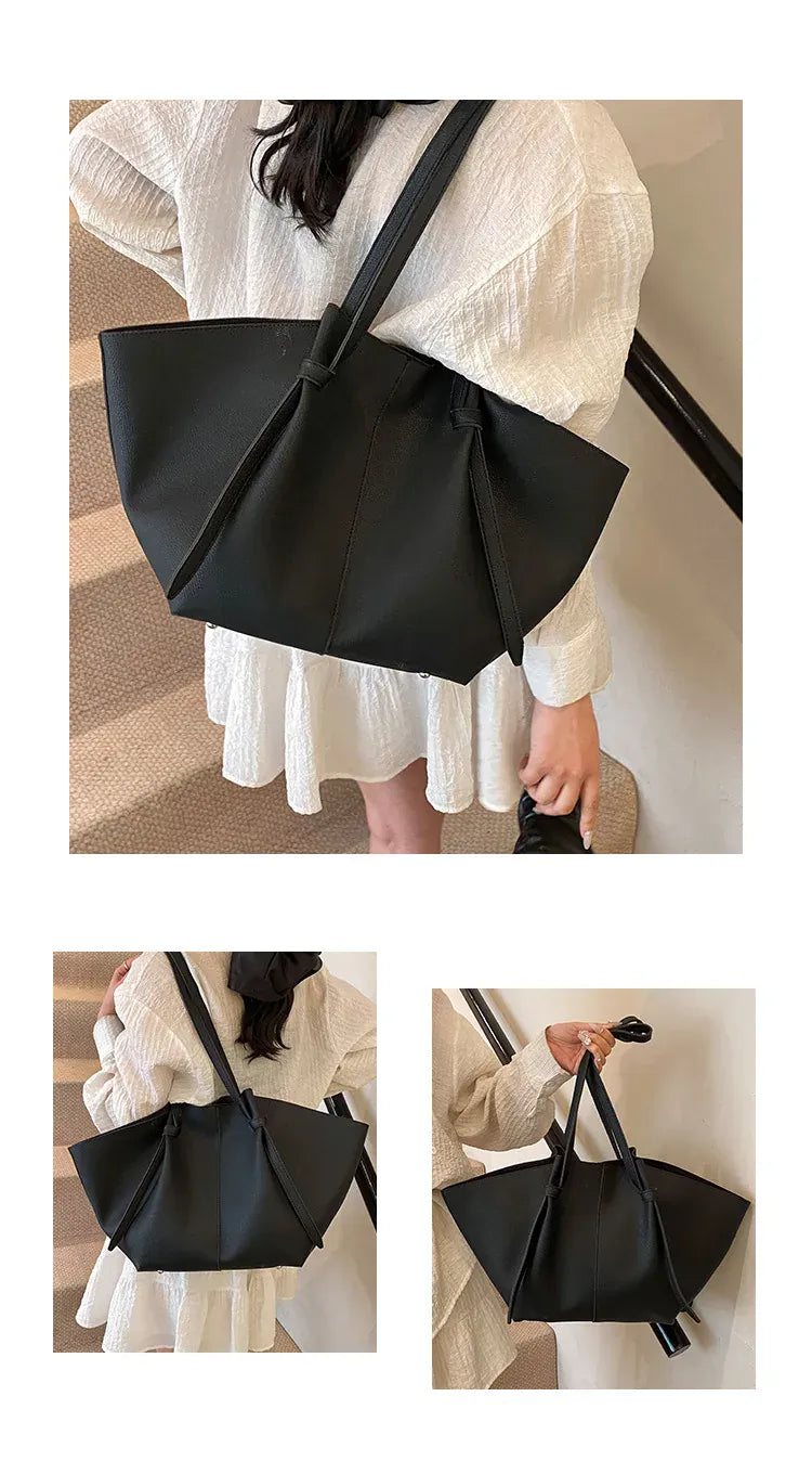 KissICON Pleated Tote – Women's Wing-inspired Statement