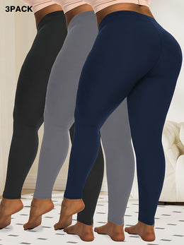 jkthpu-45 Plus Size, 3pcs Package--Plus Size Leggings for Women