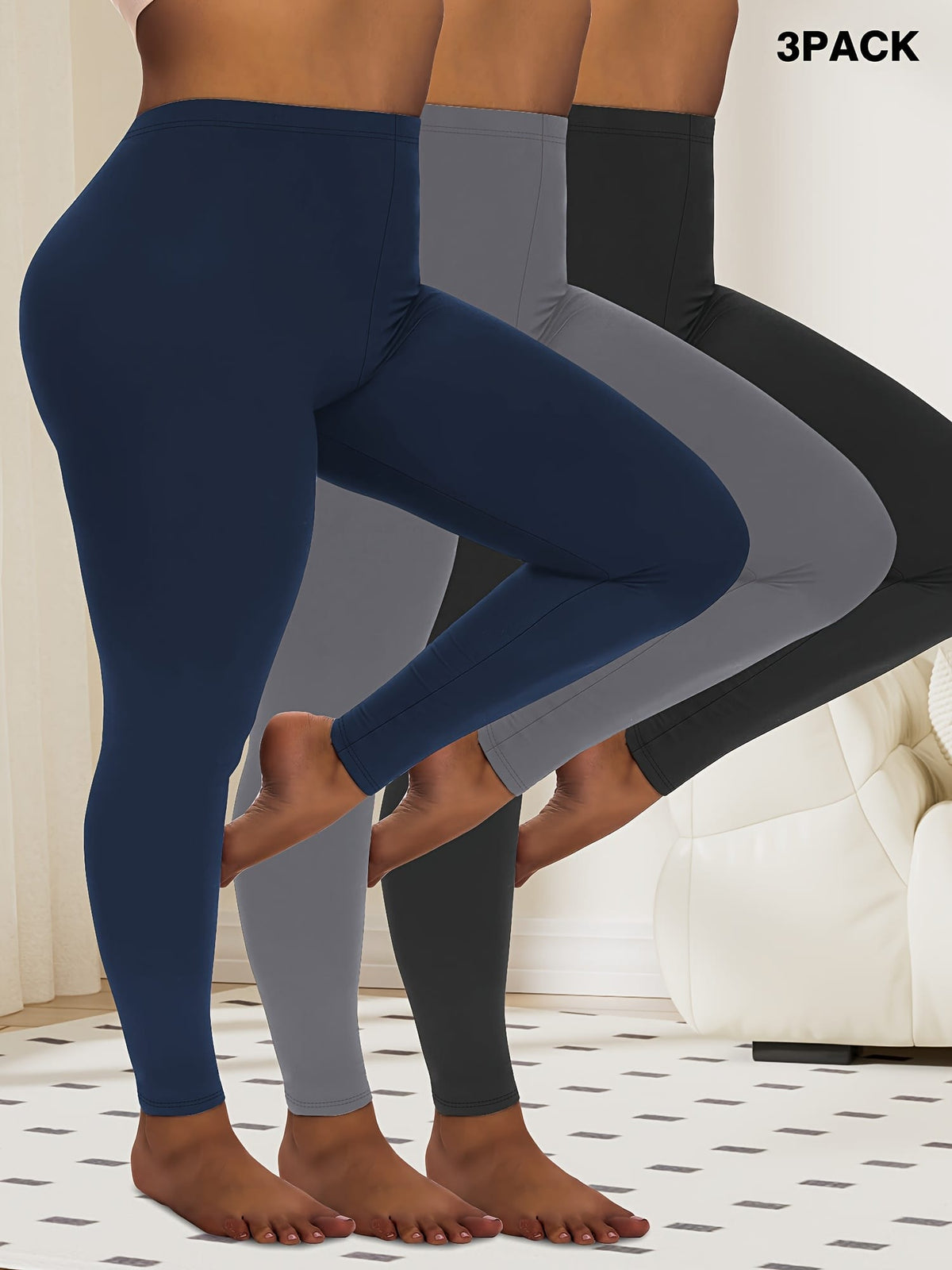 jkthpu-45 Plus Size, 3pcs Package--Plus Size Leggings for Women