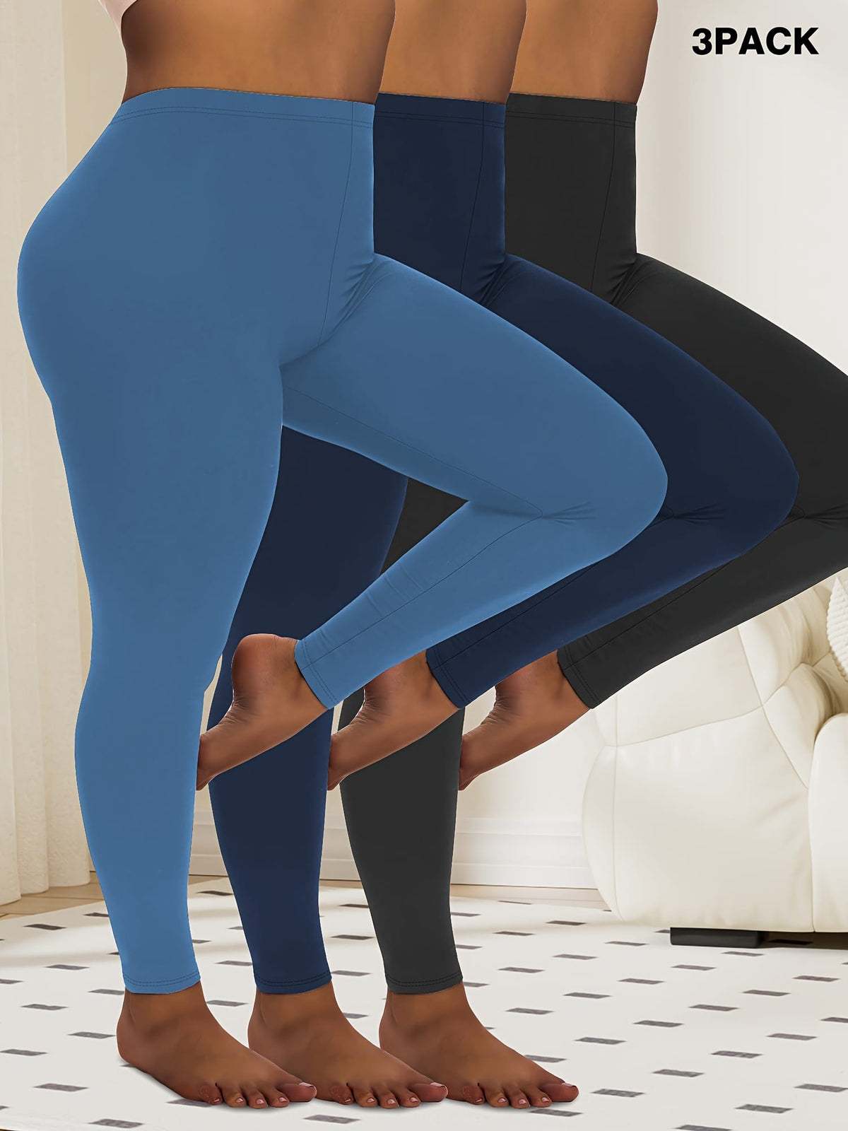 jkthpu-45 Plus Size, 3pcs Package--Plus Size Leggings for Women
