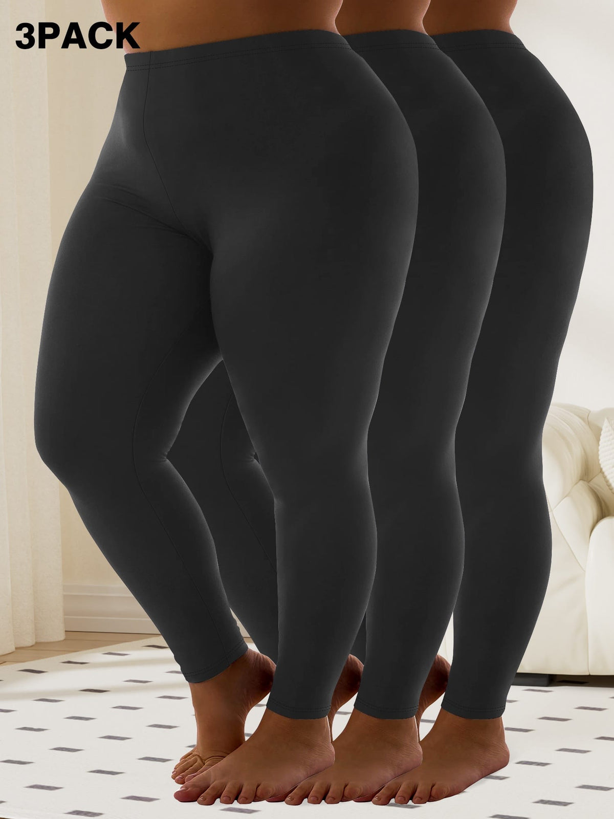 jkthpu-45 Plus Size, 3pcs Package--Plus Size Leggings for Women