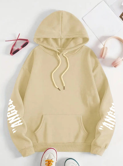 jkthpu-45 Plus Size Angel Wings Print Hoodie - Soft