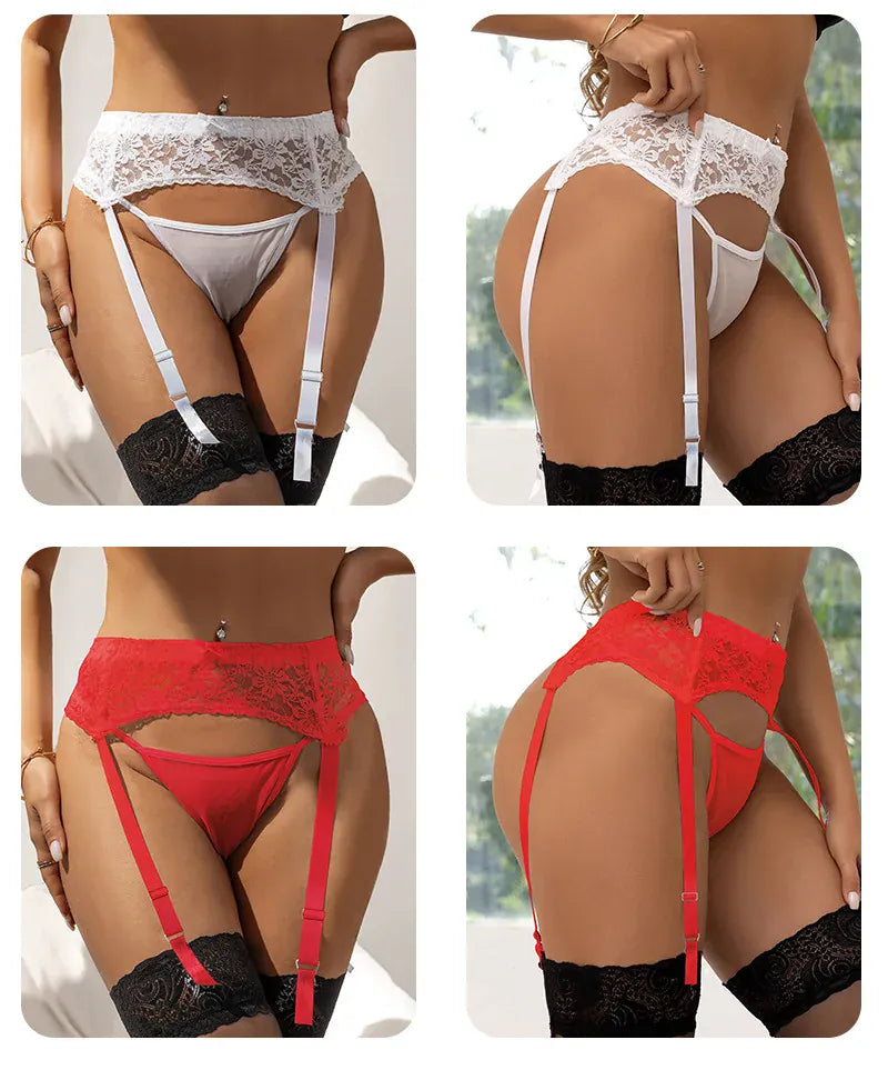 KissICON Plus Size  Big Size Woman lady stocking belt garters hot and sexy from M-3XL