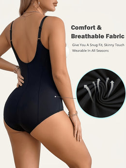 KissICON Shapewear Plus Size Butt Lift Tummy Control Bodysuit Shaper