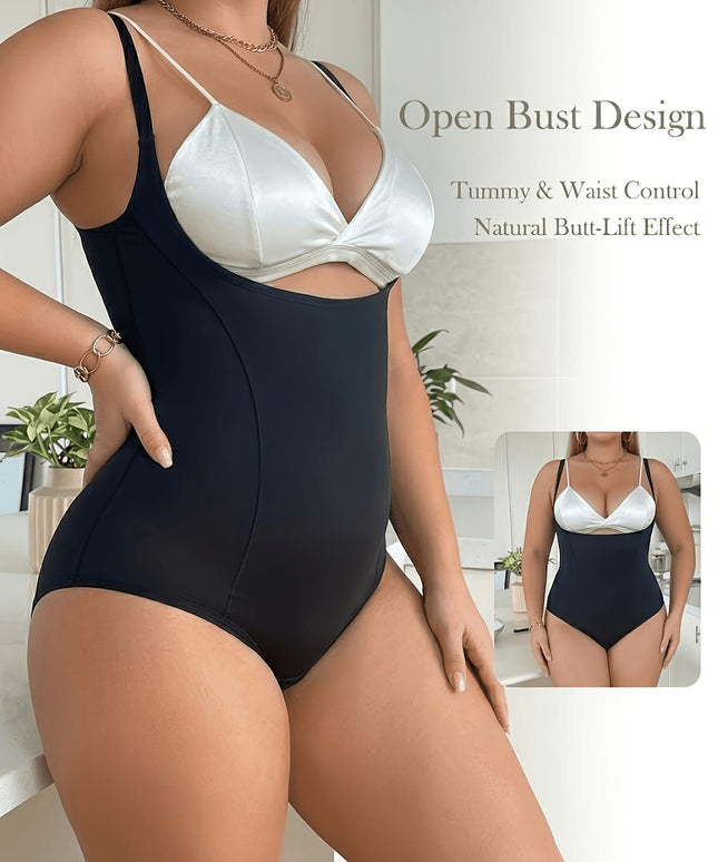 KissICON Shapewear Plus Size Butt Lift Tummy Control Bodysuit Shaper