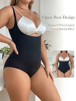 KissICON Shapewear Plus Size Butt Lift Tummy Control Bodysuit Shaper