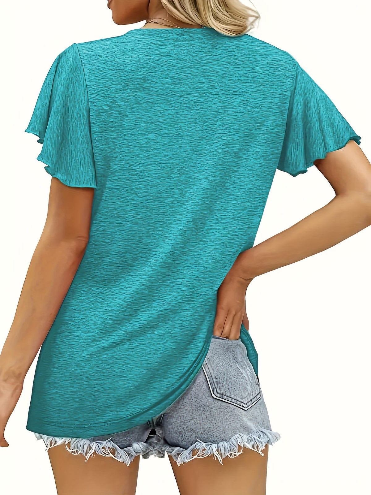 jkthpu-45 Plus Size Casual T-shirt