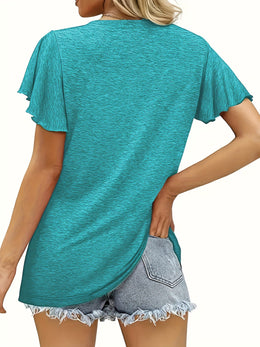jkthpu-45 Plus Size Casual T-shirt