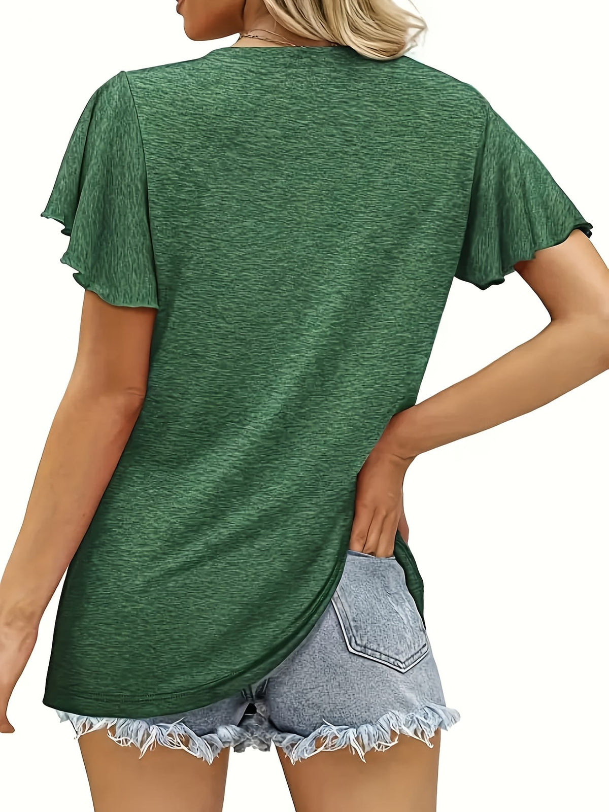 jkthpu-45 Plus Size Casual T-shirt