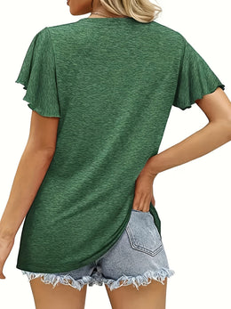 jkthpu-45 Plus Size Casual T-shirt