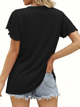 jkthpu-45 Plus Size Casual T-shirt