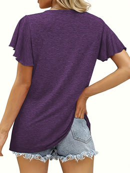 jkthpu-45 Plus Size Casual T-shirt