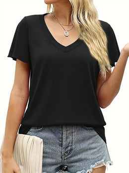 jkthpu-45 Plus Size Casual T-shirt