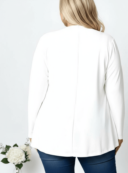 jkthpu-45 Plus Size Cozy Oversized ButtonUp Cardigan Sweater